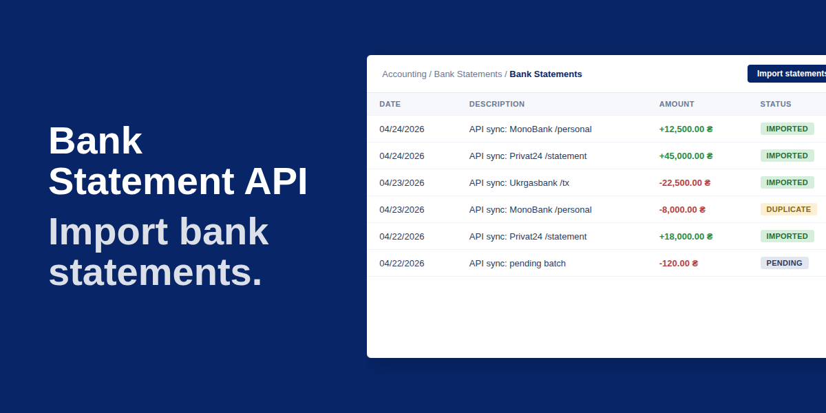 Bank Statement API
