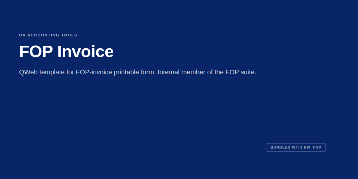 FOP Invoice