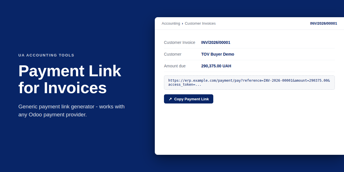 Account Move Payment Link Generator