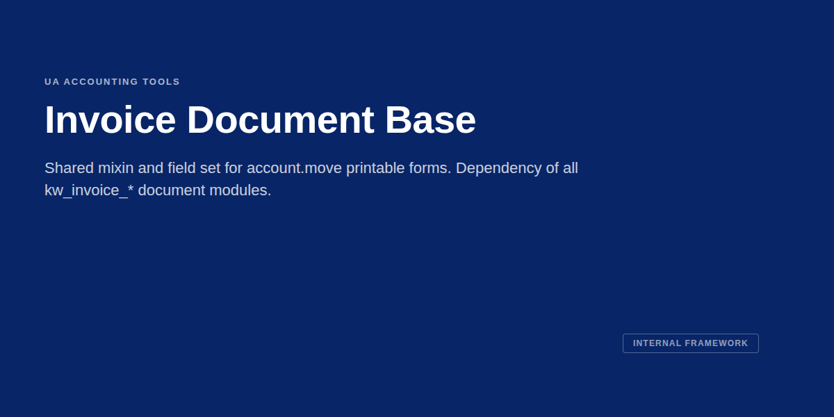 Invoice Document Base for Ukraine