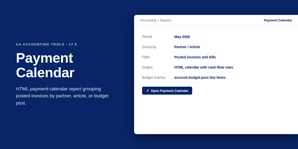 Payment Calendar